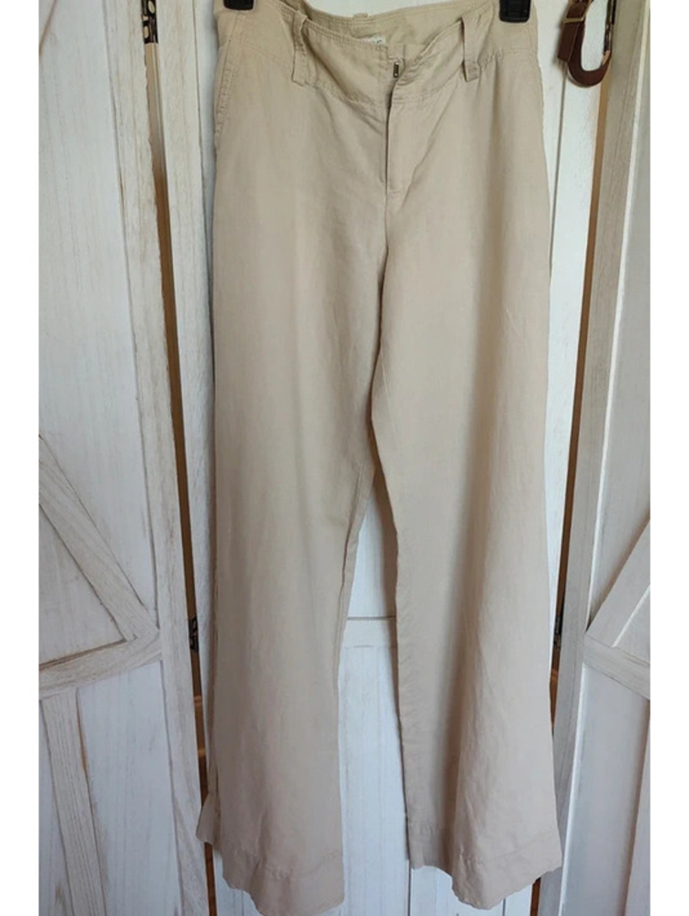 Banana Republic Martin Fit Beige Linen Pants Size 4 #preppy #coastal #Boho